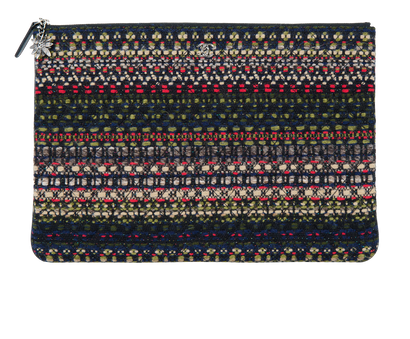Tweed Zipped Pouch, front view